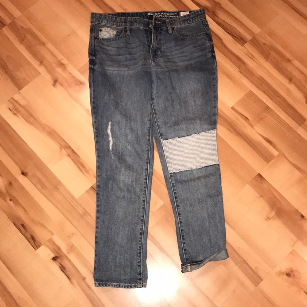 Gap Patched Jeans